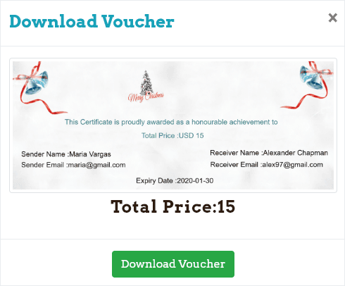 WP Voucher Creator: Gift Vouchers for WordPress: Download Voucher