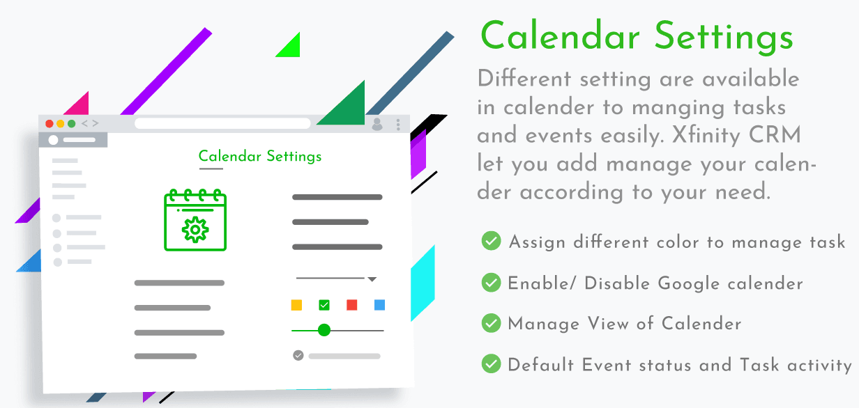 Upping CRM: Open Source Laravel CRM and Project Management: Calendar Settings