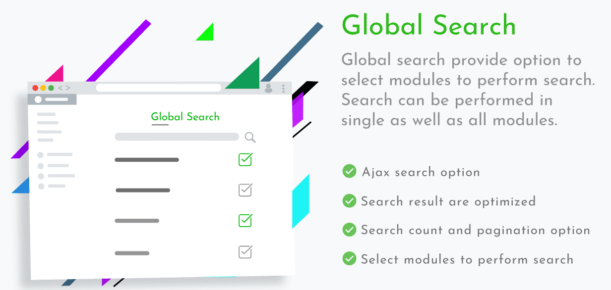 Upping CRM: Open Source Laravel CRM and Project Management: Global Search