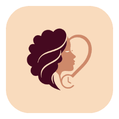 Curltine icon: a burgundy curl spiral