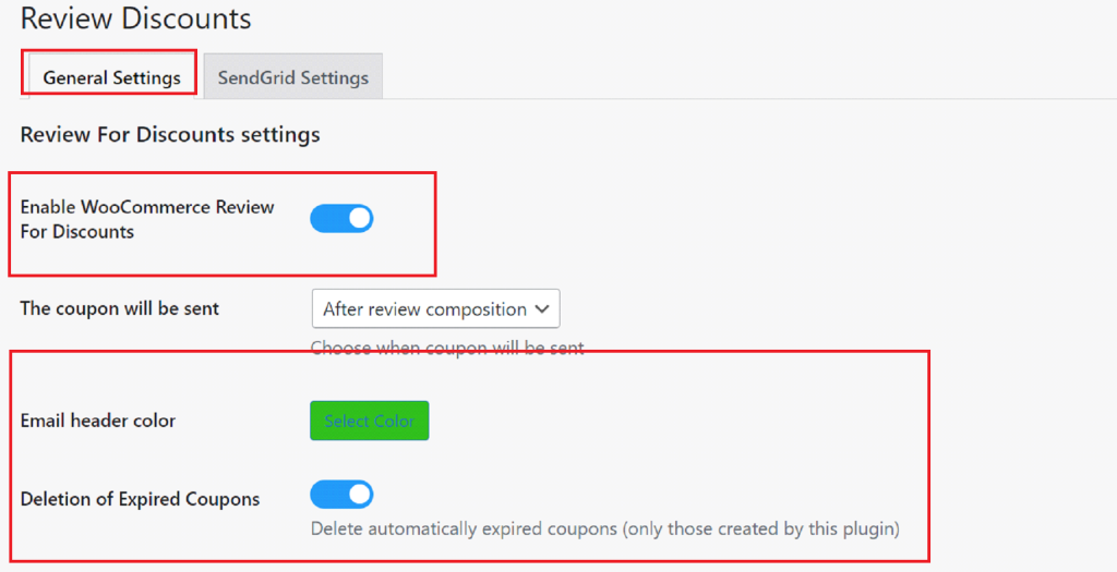 Configure General settings