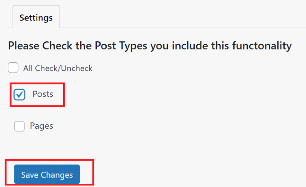 Select Posts to hide