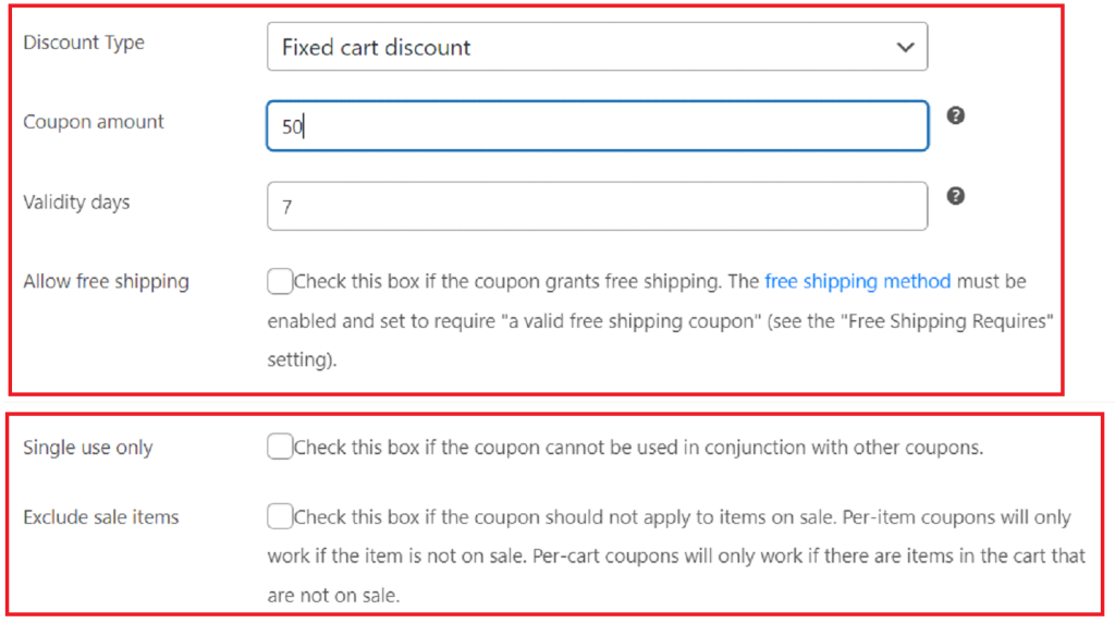 Set Up Additional Coupon Settings