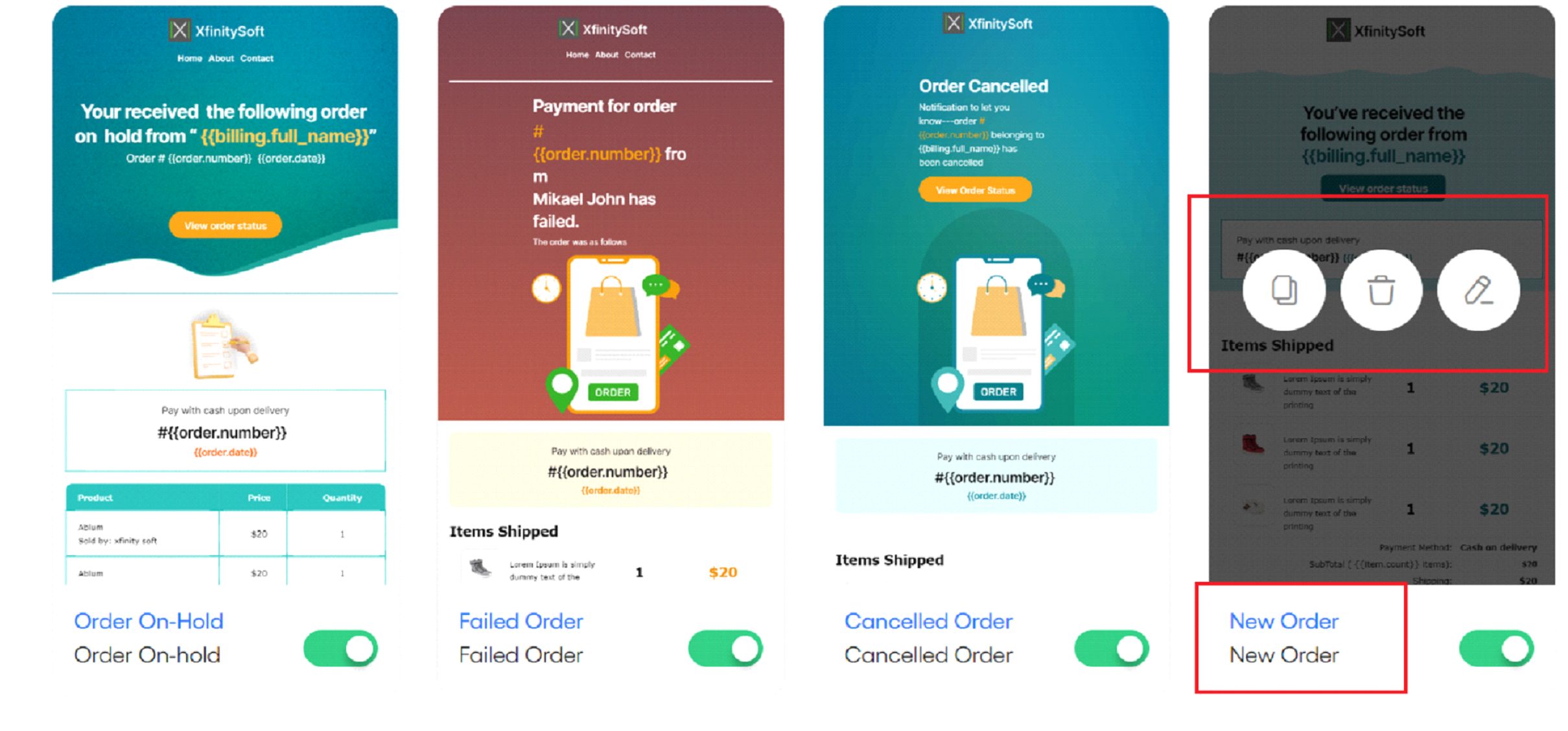 Choose the Email Template You Want to Customize Choose the Email Template You Want to Customize