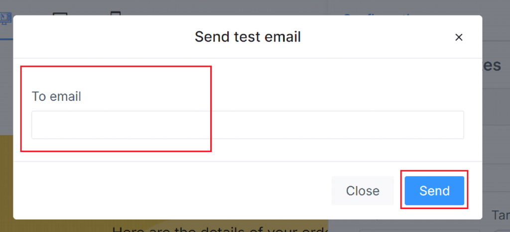 Send a test email