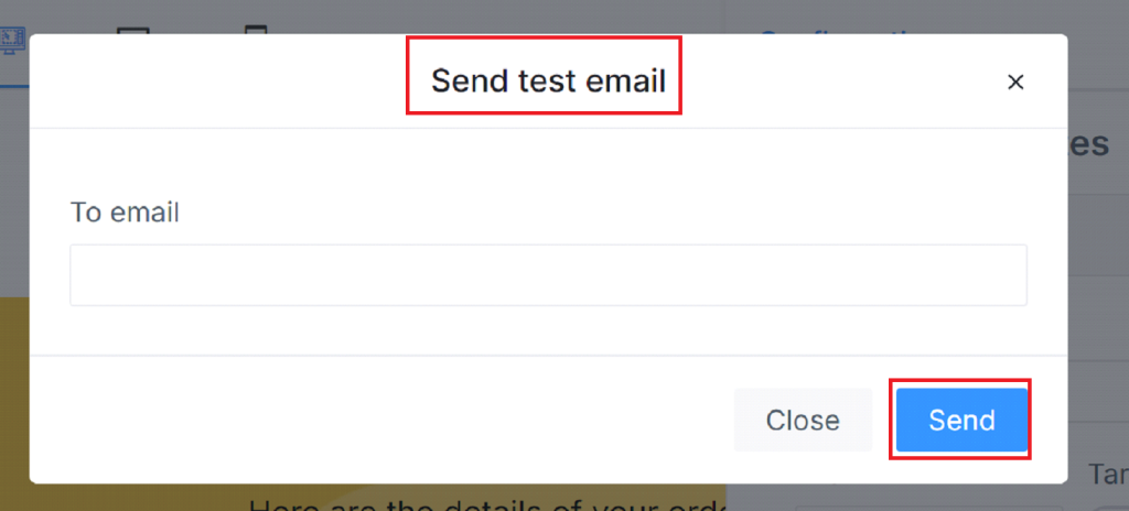 Send Test Email