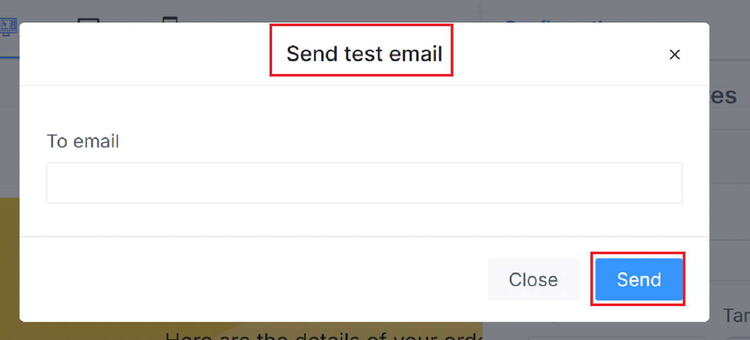 Send Test Email Send Test Email